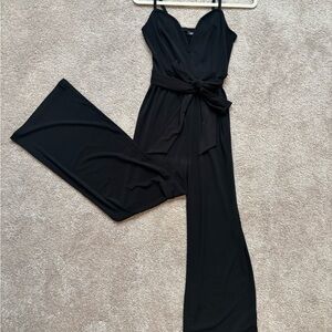 Express Black Sleeveless Jumpsuit